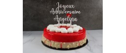 Caketopper Anniversaire Personnalisable - Texte 'Joyeux Anniversaire' - Police 2