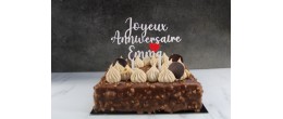 Caketopper Anniversaire Personnalisable - Texte 'Joyeux Anniversaire' - Police 2