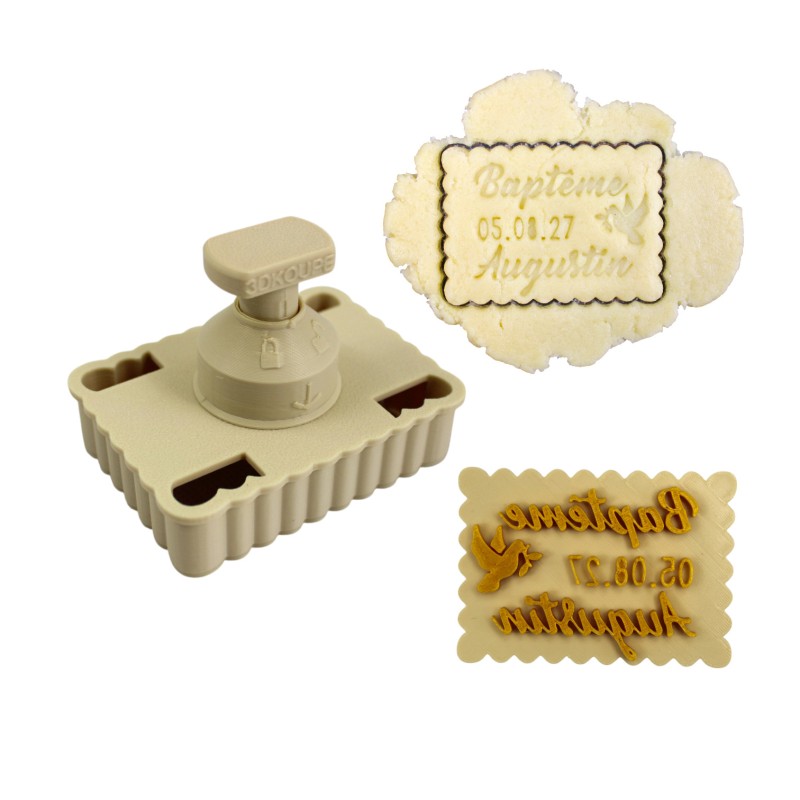 Emporte-pièce personnalisable PivoFix – Modèle Colombe