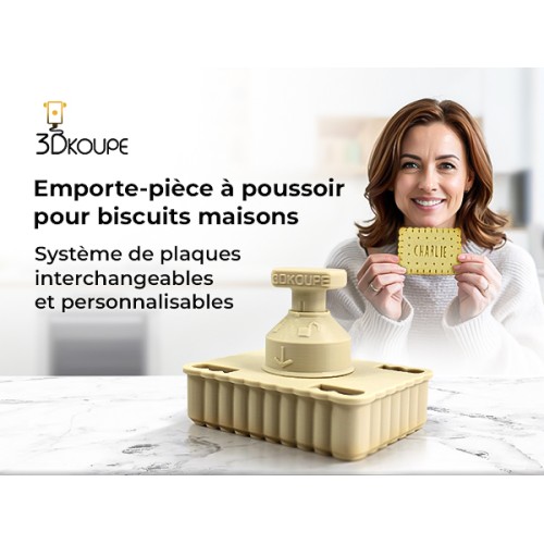 Emporte-pièce personnalisable PivoFix – Modèle Texte et branches