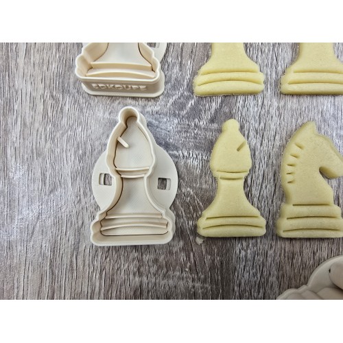 Emporte-pièces à poussoir - Échecs (roi, reine, fou, cavalier, tour, pion)
