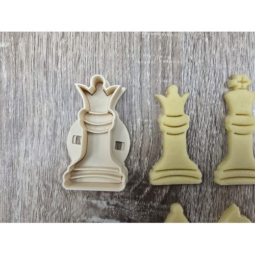 Emporte-pièces à poussoir - Échecs (roi, reine, fou, cavalier, tour, pion)