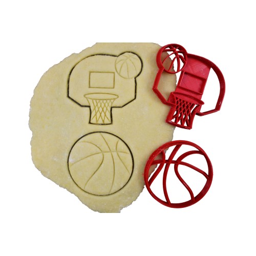 Thème Basketball - Panier, Ballon de basket - Lot d'emporte-pièces