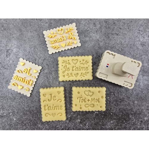 Pivofix - 3 plaques pour déclarer sa flamme - Emporte-pièce à poussoir