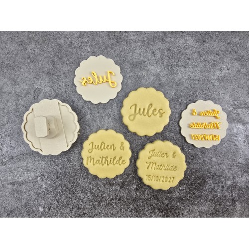 Emporte-pièce cannelé Pivofix - 1 à 3 lignes personnalisables